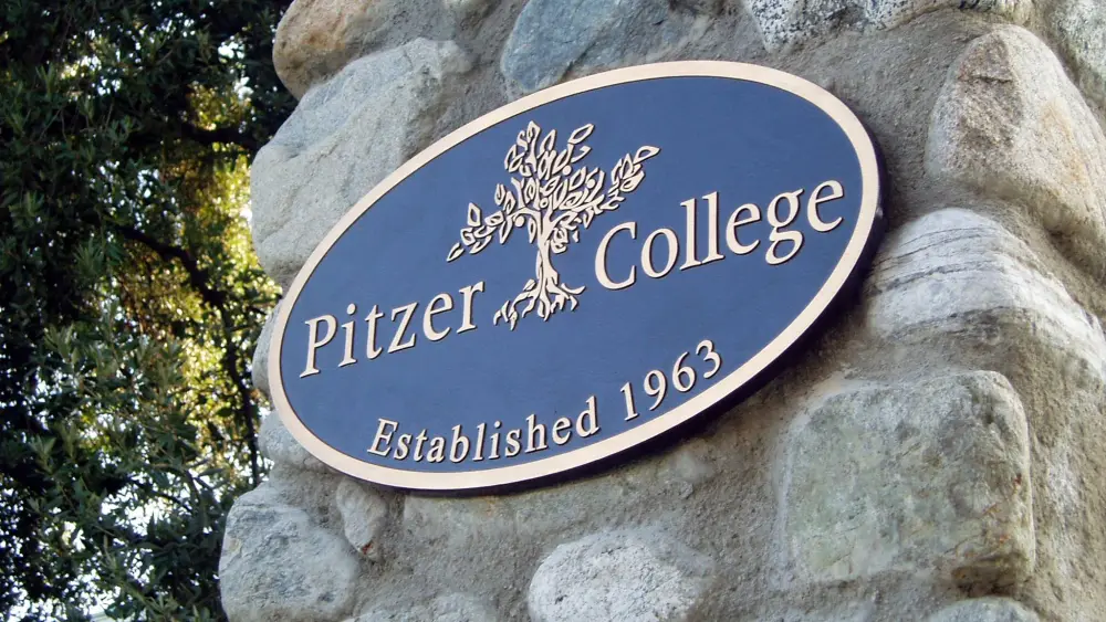 The entrance to Pitzer College. Credit: Pitzer College via Facebook.