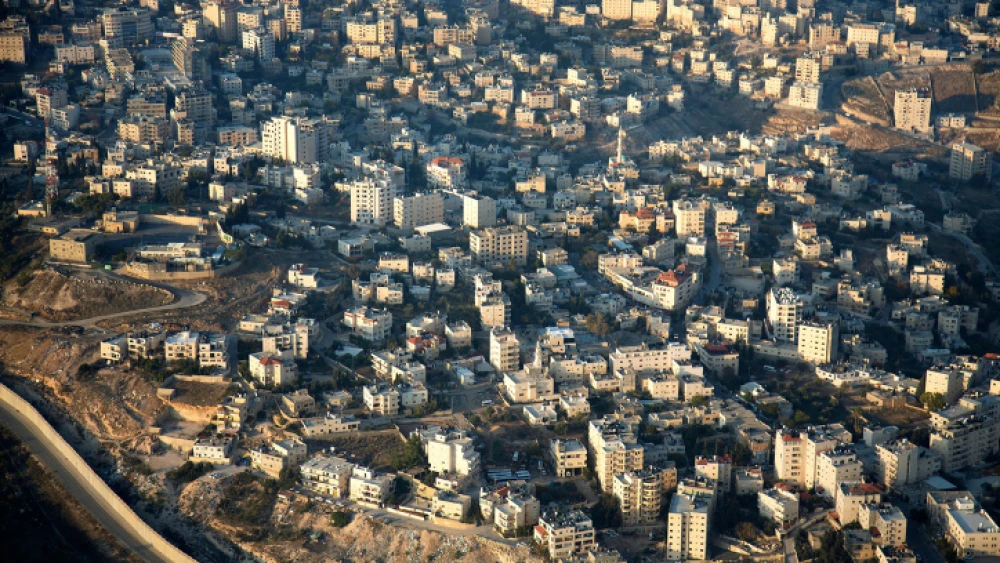 An aerial view of eastern Jerusalem. Dec. 17, 2019. Photo by Moshe Shai/Flash90.