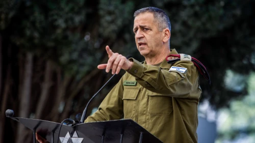 IDF Chief of Staff Lt. Gen. Aviv Kochavi attends a ceremony at Mount Herzl in Jerusalem, June 17, 2022. Photo by Flash90.