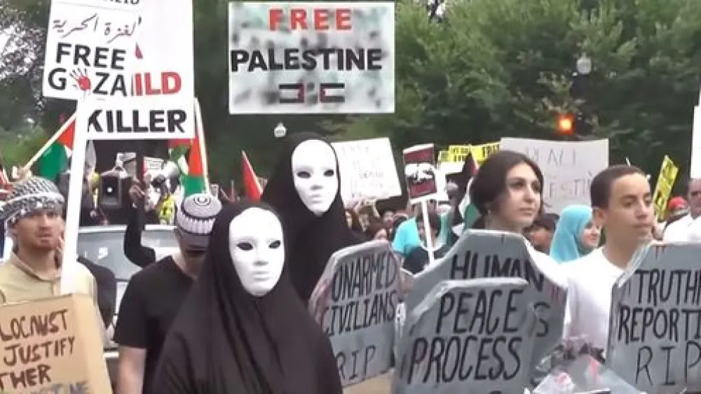 A college campus protest against Israel. Credit: www.hamasoncampus.org.