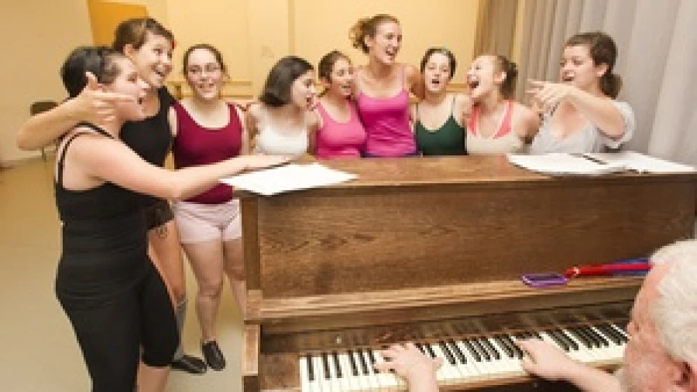 Theater at the Passport NYC Jewish camp in New York City. Credit: Andrew Sherman/92Y Passport NYC.