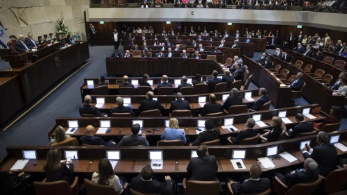 The Knesset plenum hall on the opening of the 22nd Knesset in Jerusalem, Oct. 3, 2019. Photo by Hadas Parush/Flash90.