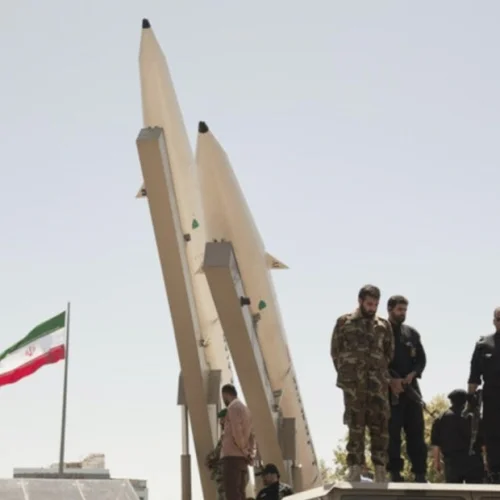 Iran said its air-launched Asef cruise missiles, unveiled in February 2023, could hit targets at a range of 1,025 miles. Source: Twitter.