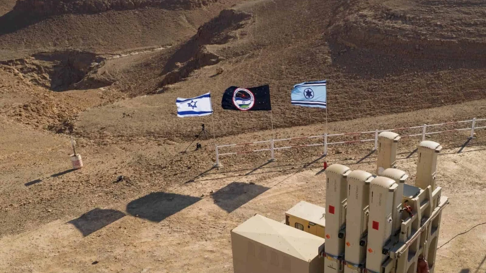 A David's Sling battery. Credit: Israeli Defense Ministry Spokesperson’s Office.