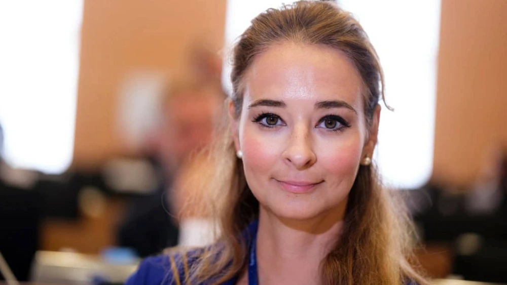 Swedish MEP Alice Teodorescu Måwe attends a Subcommittee on Security and Defense meeting at the European Parliament in Ixelles, Belgium, on July 23, 2024. Photo by Thierry Monasse/Getty Images.