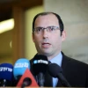 Israeli parliamentarian Simcha Rothman, head of the Knesset’s Constitution, Law and Justice Committee, endorses Israeli President Isaac Herzog’s call to hold negotiations with the political opposition over the government's proposed judicial reforms, Feb. 13, 2023. Credit: Yonatan Sindel/Flash90.