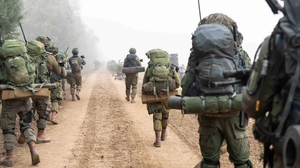 Israeli troops operating in the Hamas-ruled Gaza Strip, Dec. 7, 2023. Credit: IDF.