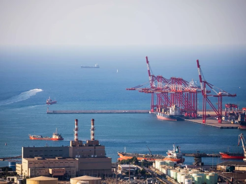 Haifa Port, July 31, 2022. Photo by Shir Torem/Flash90.