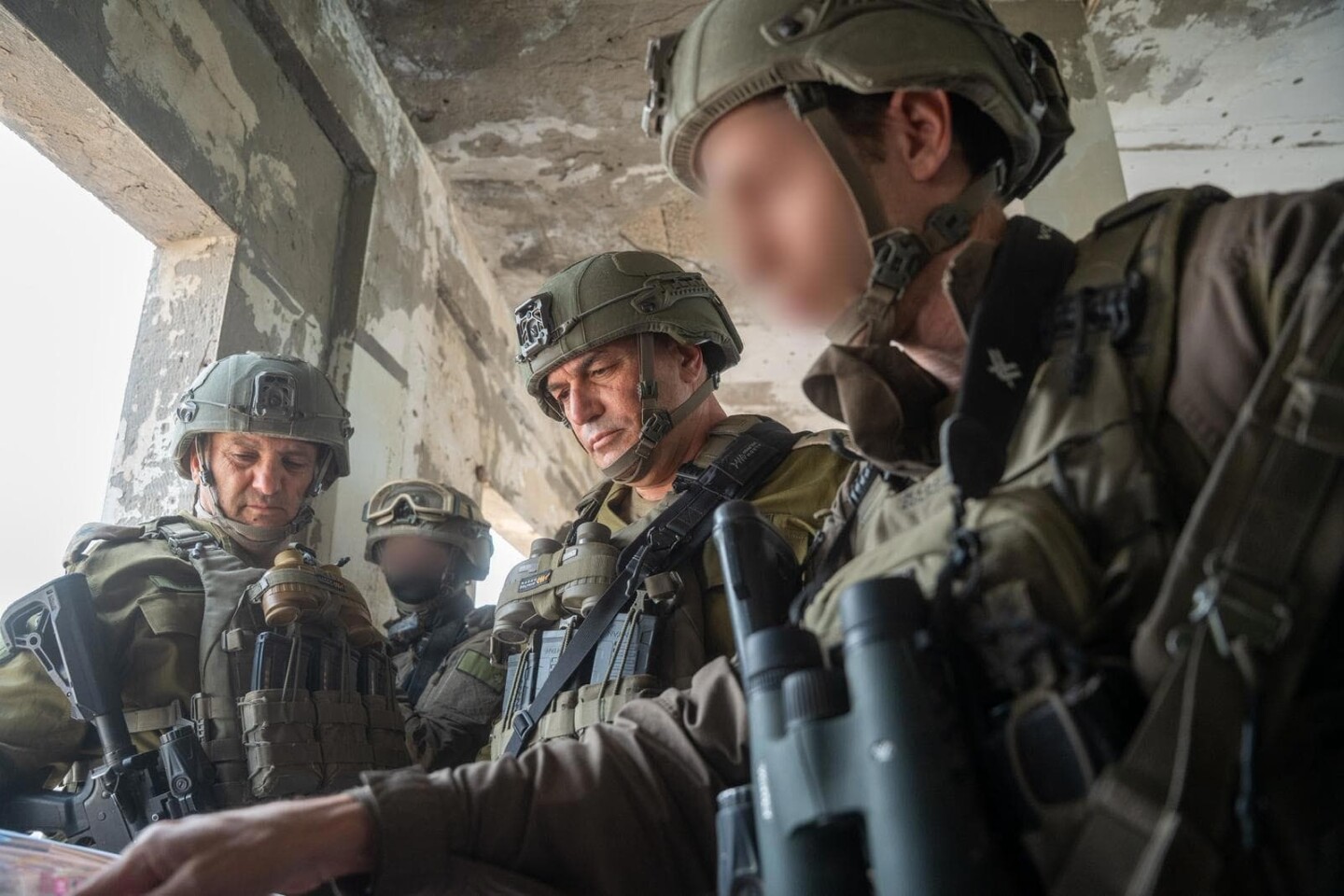 IDF Chief of Staff Lt. Gen. Eyal Zamir conducts a situational assessment in the Rafah area, the southern Gaza Strip, on Feb. 13, 2026. Credit: IDF.