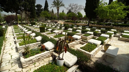 Mount Herzl military cemetery in Jerusalem. Credit: Israeli Ministry of Defense.
