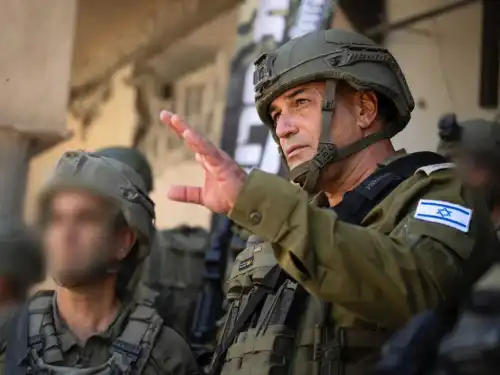 IDF Chief of Staff, Lt. Gen. Eyal Zamir, conducts a field tour and situational assessment in Khan Yunis, in the southern Gaza Strip, on July 7, 2025. Credit: IDF.