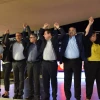 Joint List Party candidates celebrate as the first results in the Israeli elections are announced, Sept. 17, 2019. Photo by Basel Awidat/Flash90.
