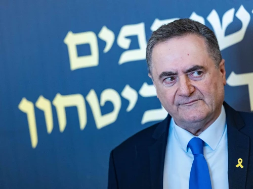 Israeli Defense Minister Israel Katz attends the signing of a housing framework agreement at Jerusalem City Hall in Jerusalem, Dec. 15, 2025. Photo by Chaim Goldberg/Flash90.