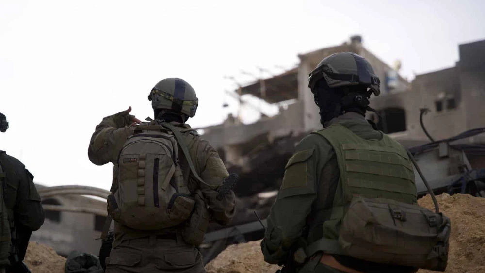 Israeli troops operating in the Hamas-ruled Gaza Strip, Dec. 1, 2023. Credit: IDF.