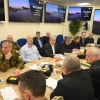 Israeli Prime Minister Benjamin Netanyahu convenes the War Cabinet at the IDF's Tel Aviv headquarters, April 14, 2024. Credit: Courtesy.