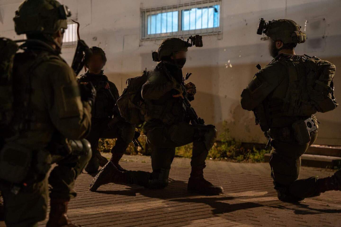 Israeli Duvdevan fighters arrest stone-throwing suspects during an overnight operation in Al-Arub, in the Etzion Brigade sector, April 20-21, 2025. Credit: IDF.