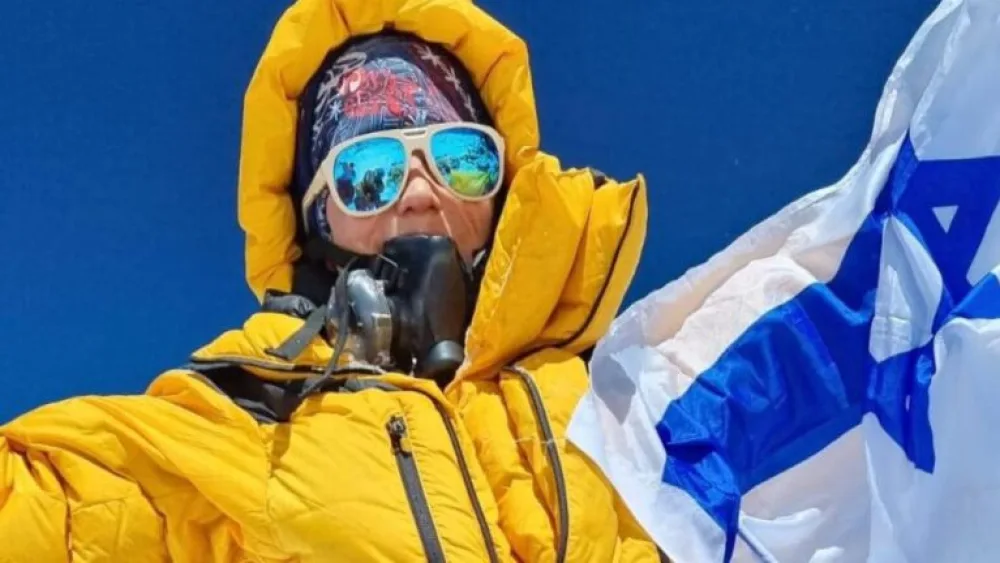 Danielle Wolfson, the first Israeli woman to reach the peak of Mount Everest. Credit: Courtesy.