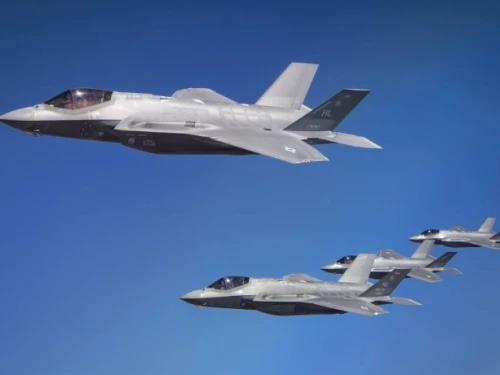 U.S. Air Force and Israeli Air Force F-35s in a joint exercise in 2020. Source: U.S. Air Force.