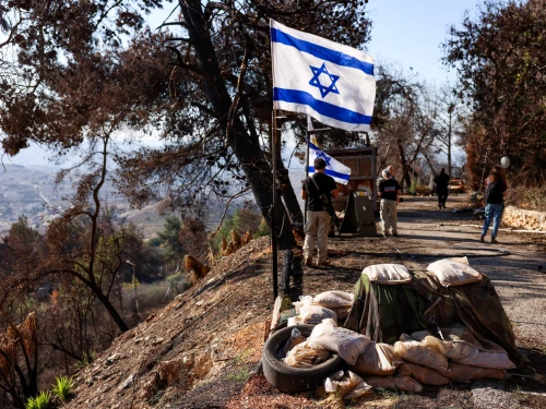 Kibbutz members return to their homes in Manara, on the Israeli border with Lebanon, Dec. 2, 2024. Photo by David Cohen/Flash90.