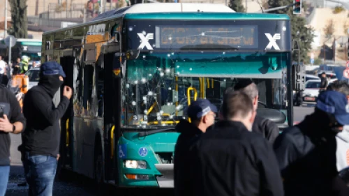 Security personnel at the scene of a terror attack near the entrance to Jerusalem, Nov. 23, 2022. Photo by Olivier Fitoussi/Flash90.