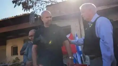 Sen. Lindsey Graham (right) of South Carolina with Knesset Speaker Amir Ohana. Photo by Noam Moskowitz/Knesset Press Office.
