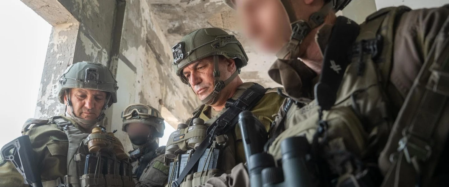 IDF Chief of Staff Lt. Gen. Eyal Zamir conducts a situational assessment in the Rafah area, the southern Gaza Strip, on Feb. 13, 2026. Credit: IDF.