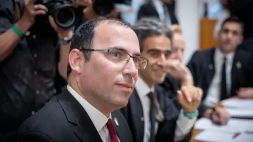 MK Simcha Rothman during the hearing at the Supreme Court in Jerusalem on the "reasonableness law," Sept. 12, 2023. Photo by Yonatan Sindel/Flash90.