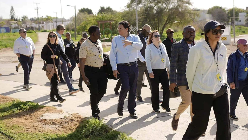 Israeli Ambassador to the United Nations Danny Danon tours the Jewish state's southern border with his U.N. counterparts, Feb. 22, 2026. Credit: Permanent Mission of Israel to the United Nations.