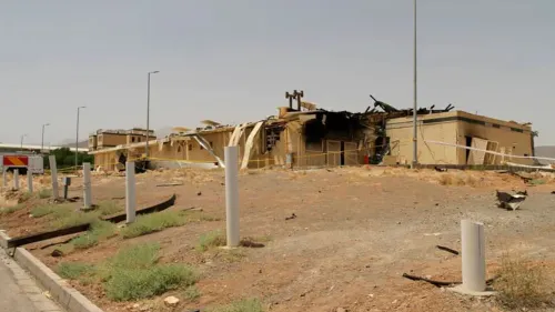 A building at the Natanz nuclear facility in Iran after being damaged in a fire on July 2, 2020. Credit: Atomic Energy Organization of Iran.