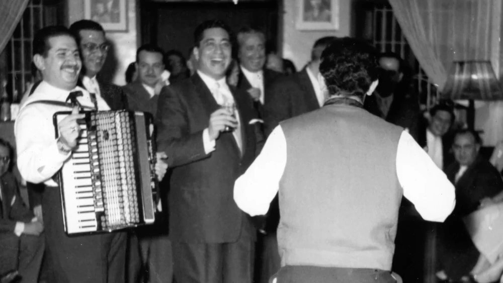 A photo of Iraq’s former vibrant Jewish community that appeared in the “Remember Baghdad” documentary. Credit: Remember Baghdad.