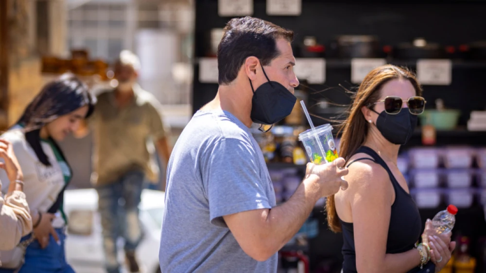 Mahane Yehuda market in Jerusalem, July 7, 2022. Photo by Olivier Fitoussi/Flash90.