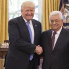 U.S. President Donald Trump and Palestinian Authority leader Mahmoud Abbas in the Oval Office of the White House in Washington, D.C., on May 3, 2017. Credit: Official White House Photo by Shealah Craighead.