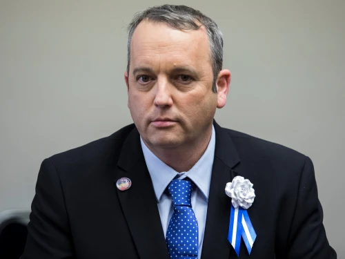 Knesset member Gilad Kariv at a Labor Party meeting in Jerusalem on April 6, 2021. Photo by Olivier Fitoussi/Flash90.