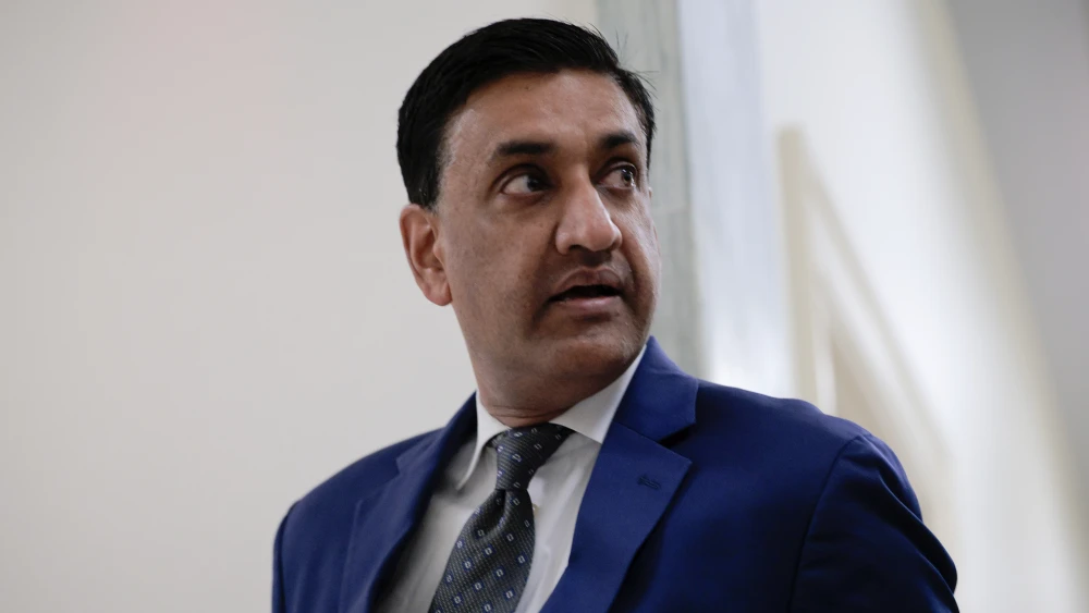 House Oversight and Government Reform Committee member Rep. Ro Khanna (D-Calif.) heads to a closed-door, remote deposition from convicted child sex offender Ghislaine Maxwell in the Rayburn House Office Building on Capitol Hill in Washington, D.C., Feb. 9, 2026. Photo by Chip Somodevilla/Getty Images.