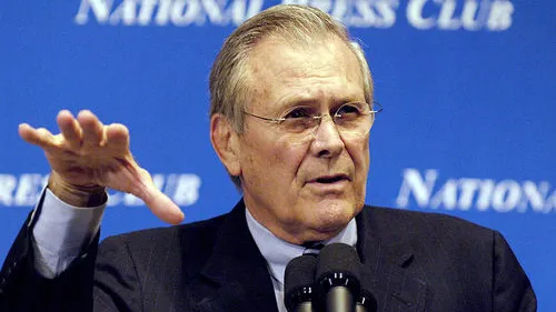 Click photo to download. Caption: Former U.S. defense secretary Donald Rumsfeld. Credit: Chad J. McNeeley/Department of Defense.