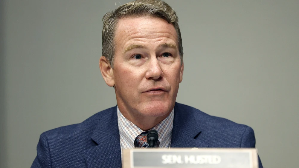 Sen. Jon Husted (R-Ohio) speaks during a Senate Committee on Health, Education, Labor, and Pensions hearing in the Dirksen Senate Office Building, in Wasington, D.C., on Sept.17, 2025. Credit: Kevin Dietsch/Getty Images.