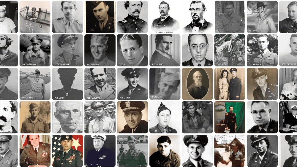 New interactive yahrzeit wall shares families’ untold stories of military heroes. Credit: Courtesy.