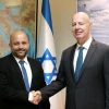 Eyal Hulata (left) with his successor as head of Israel's National Security Council, Tzachi Hanegbi, January 2023. Credit: Amos Ben-Gershom/GPO.