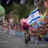 Hundreds of fans and supporters cheer the bicycle riders of the 101st Giro d'Italia, one of the most prestigious road-cycling races in the world, as they begin the race in Jerusalem on May 4, 2018. Photo by Yonatan Sindel/Flash90.