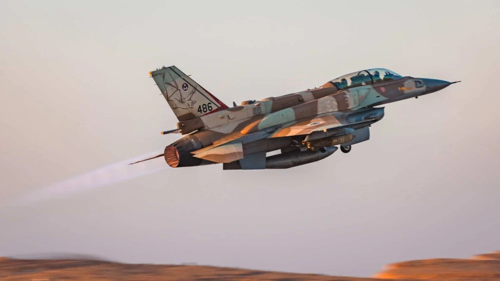 An Israeli Air Force fighter jet taking off for a mission. Credit: IAF.