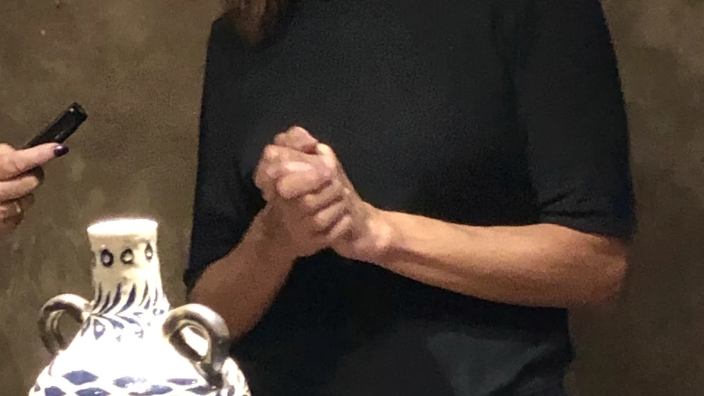 Artist Nicole Kornberg-Jacobovici at the opening. Credit: Judy Lash Balint.