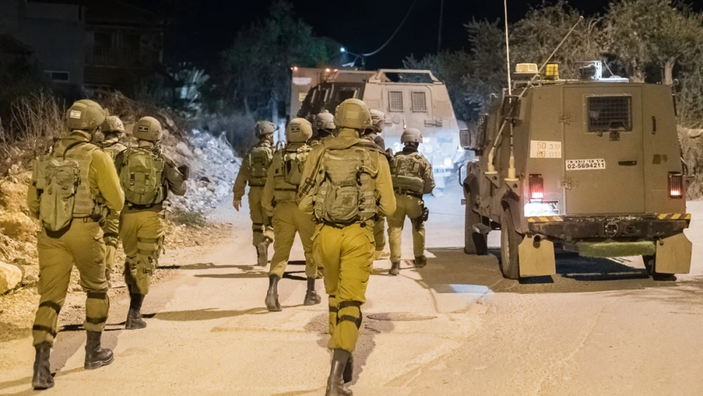 Israel Defense Forces conduct security operations in the West Bank in December 2018. Credit: IDF Spokesperson’s Unit.