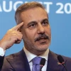 Turkish Foreign Minister Hakan Fidan attends a press conference following the first meeting of the Strategic Political and Defence Committee regarding the Makkah Joint Defence Agreement in Istanbul on Aug. 31, 2026. Photo by Burak Kara/Getty Images.