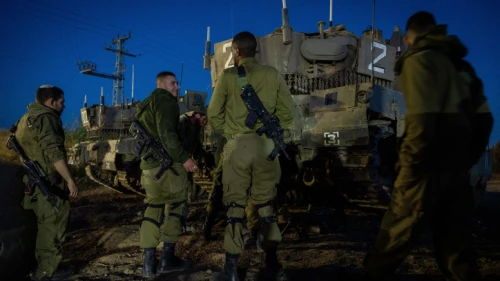 Israel Defense Forces on the country's southern border after rockets were fired from terrorists based in the Gaza Strip on May 2, 2023. Photo by Yonatan Sindel/Flash90.