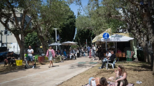 Tel Aviv, April 4, 2021. Photo by Miriam Alster/Flash90.