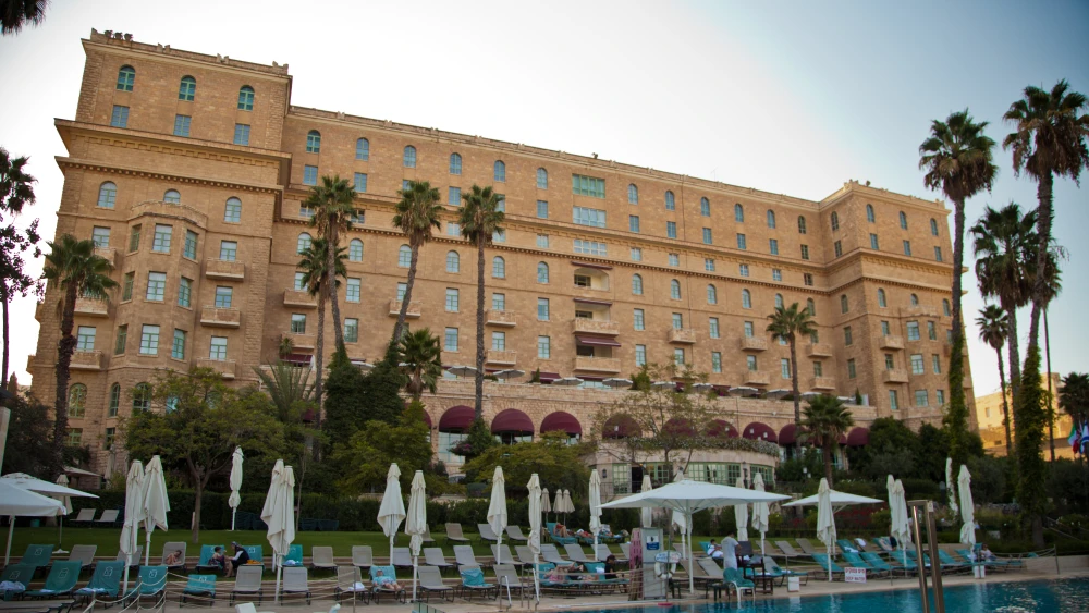 King David Hotel in Jerusalem, a recognized heritage site by the Council for Conservation of Heritage Sites in Israel. Sept. 5, 2012. Credit: Michael Plutchok via Wikimedia Commons
