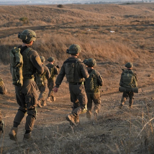 Israeli soldiers participate in a training exercise in the Golan Heights on Aug. 31, 2021. Photo by Michael Giladi/Flash90.