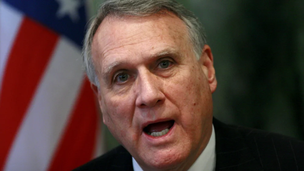 Sen. Jon Kyl (R-Ariz.) attends a meeting in the Knesset on Feb. 18, 2008. Photo by Olivier Fitoussi/Flash90.