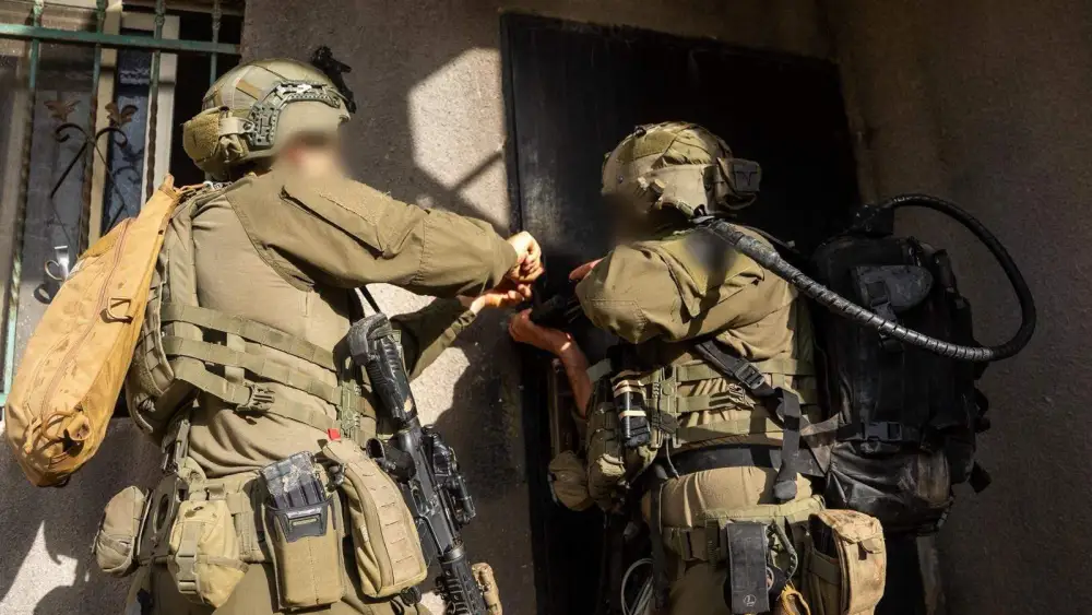 IDF troops raid the Palestinian city of Qabatiya, near Jenin, after a resident carried out a deadly attack in northern Israel, Dec. 27, 2025. Credit: IDF.
