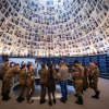 Visitors at Yad Vashem in Jerusalem ahead of Israel's Holocaust Remembrance Day, April 16, 2023. Photo by Yonatan Sindel/Flash90.